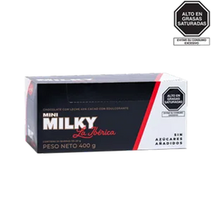 Barra Mini Milky La Ibérica Sin Azúcares Añadidos x 20 g x 20 pzs