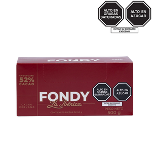 Barra Fondy La Ibérica x 50 g x 10 pzs