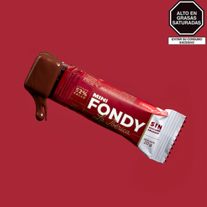 Barra mini Fondy La ibérica x 20 g x 10 pzs Sin Azúcares Añadidos