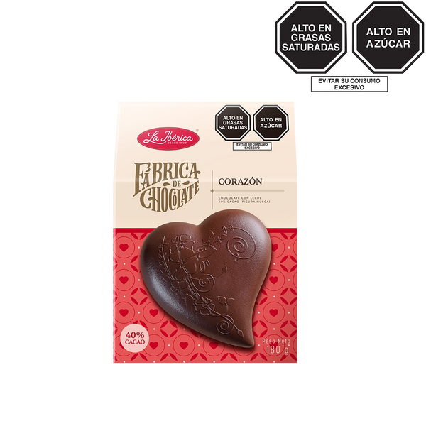 Corazón de chocolate con leche x 180 g