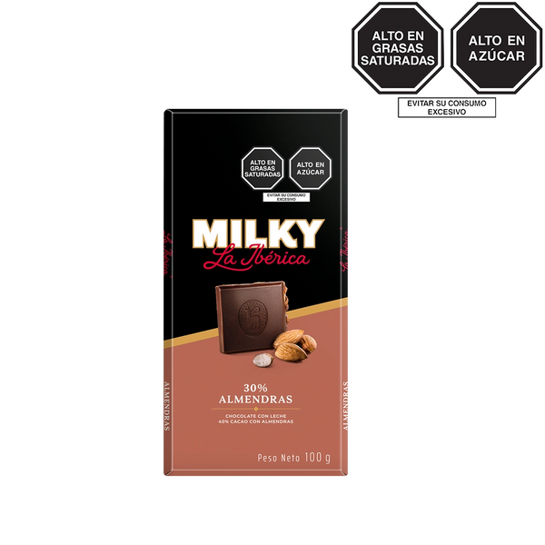 Tableta Milky La Ibérica almendras x 100 g