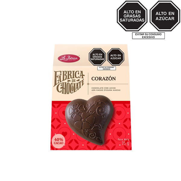 Corazón de chocolate con leche x 35 g