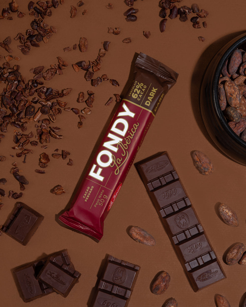 Fondy La Ibérica Dark 62% cacao x 6pzs