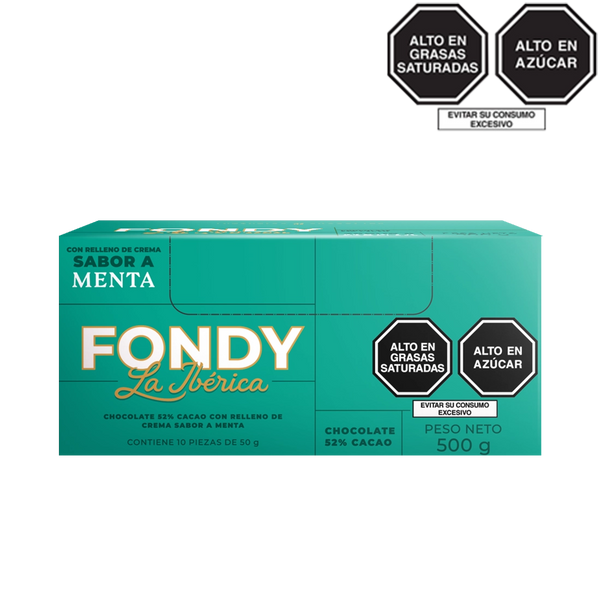 Fondy Menta 50 g x 10 pzs
