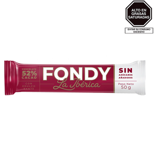 Barra Fondy La Ibérica Sin Azúcares Añadidos x 50 g