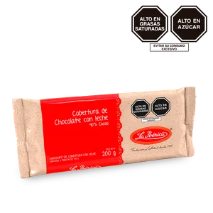 Chocolate con leche para cobertura 40% cacao x 200 g