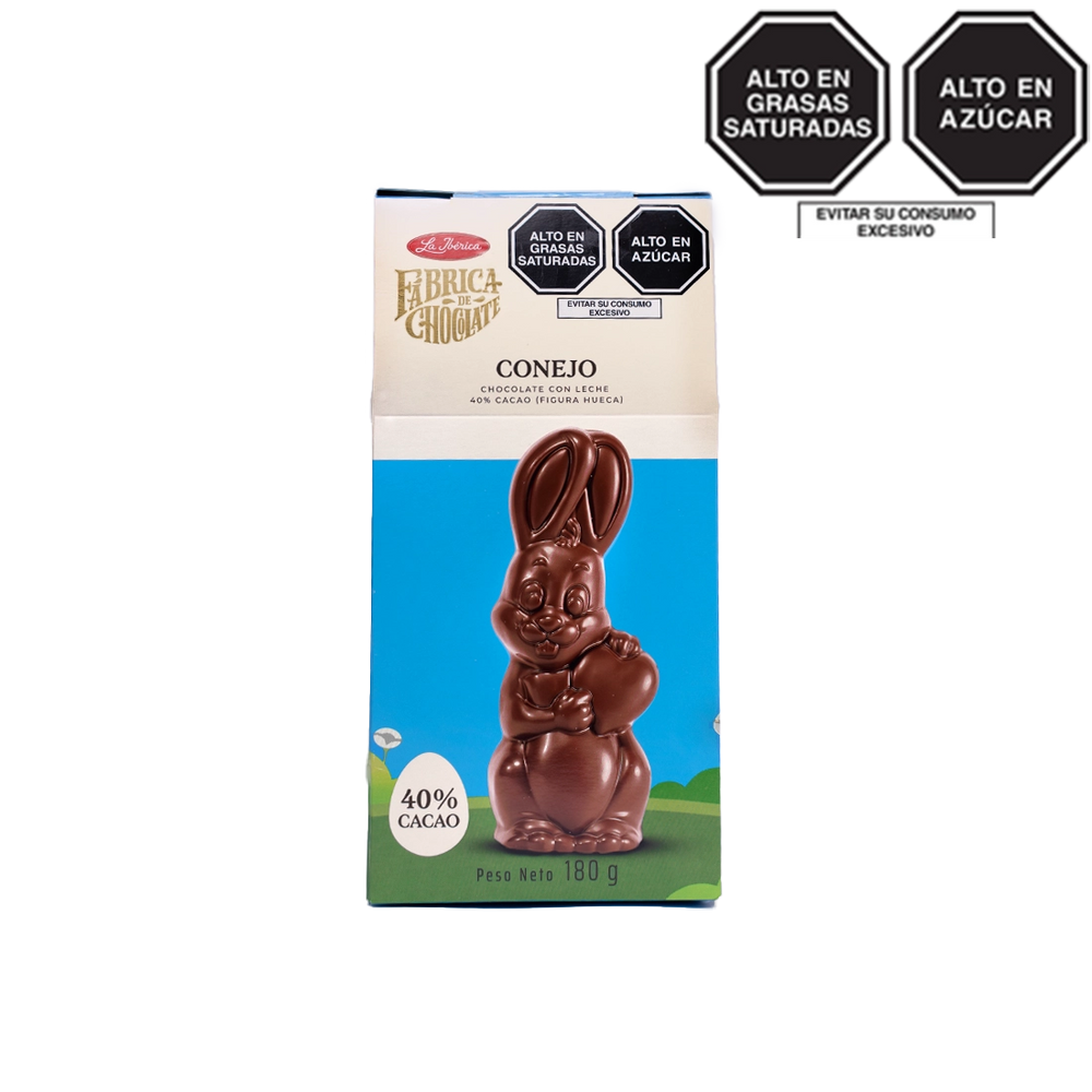 Conejo amoroso de chocolate con leche x 180g