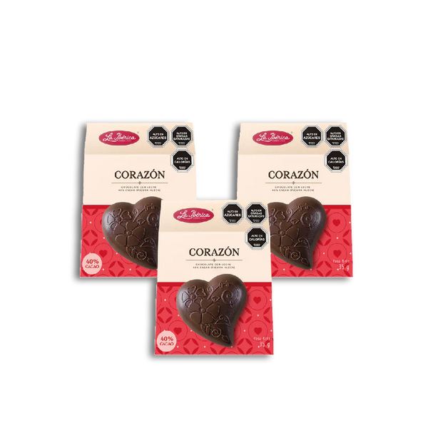 Pack x 3 corazones 35g
