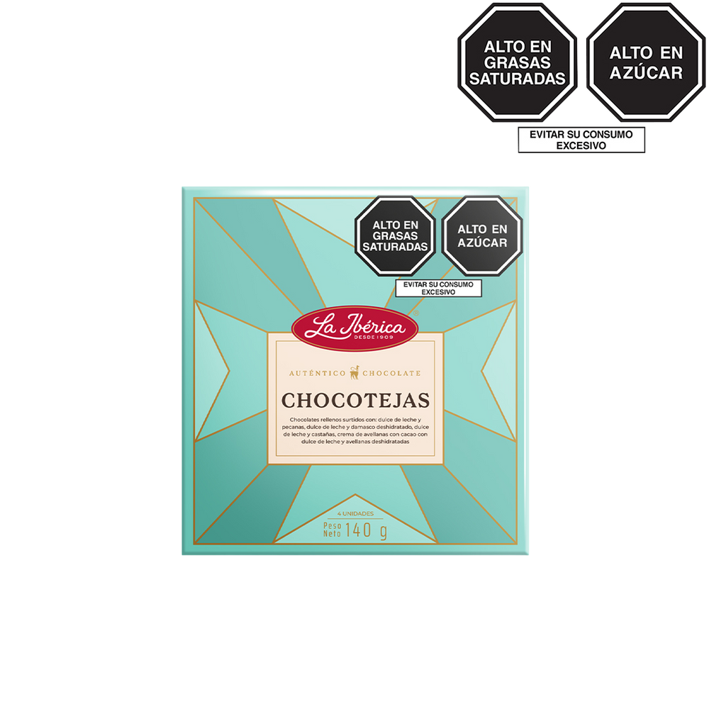 Chocotejas surtidas x 4pzs 140gr