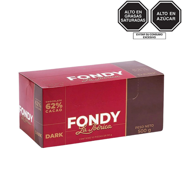 Fondy La Ibérica Dark x 50 g x 10 pzs
