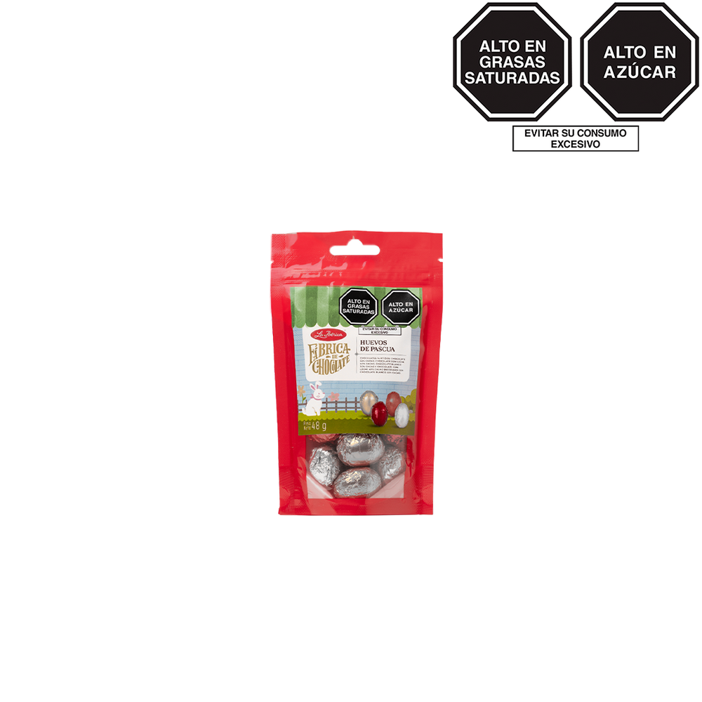 Huevos de Pascua de Chocolate de Leche x 48g x 12 pzs