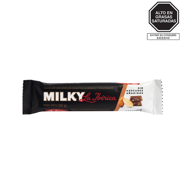 Barra Milky con Almendra Sin Azúcares Añadidos x 50 g