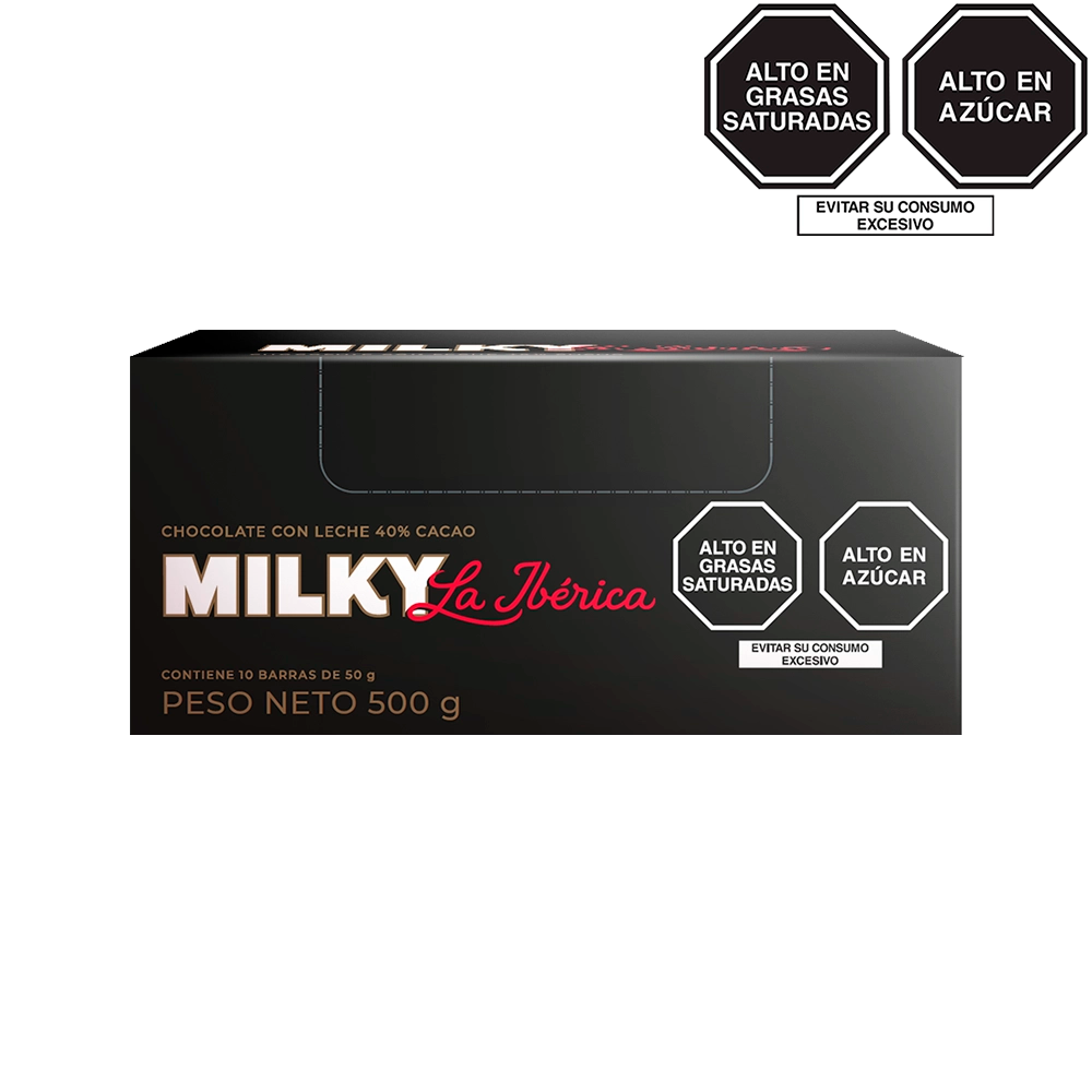 Barra milky la ibérica x 50 g x 10 pzs
