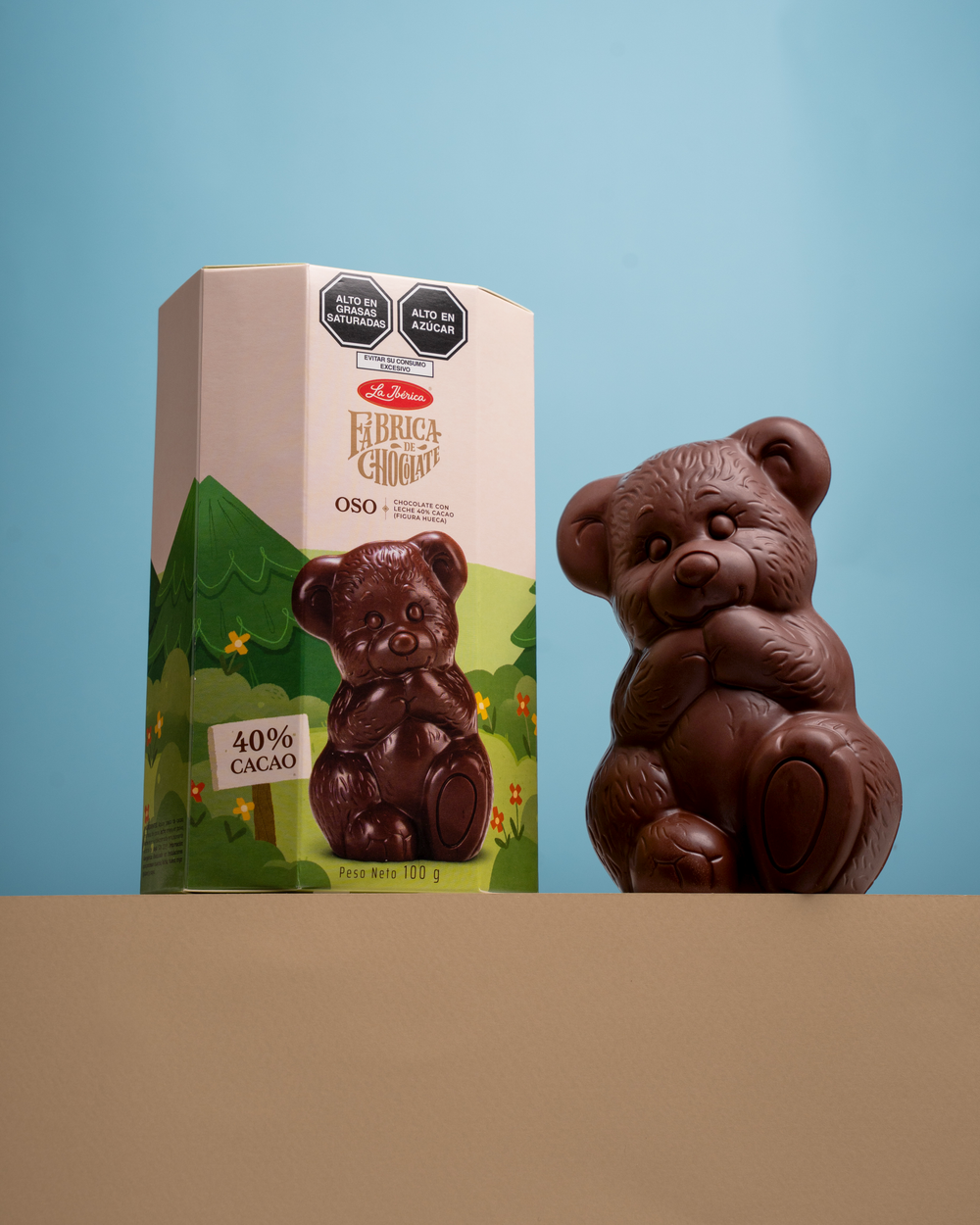 Oso de chocolate con leche x 100 g