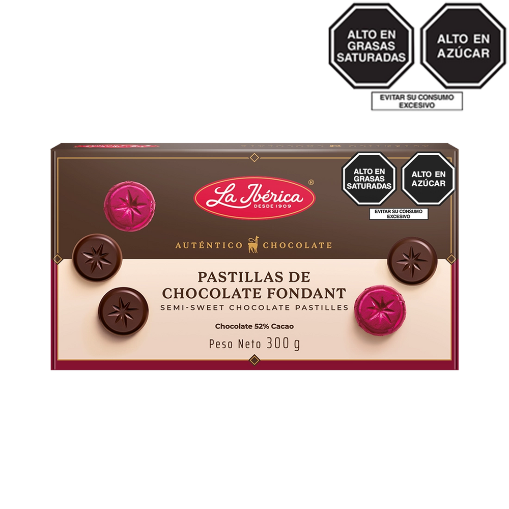 Pastillas de chocolate fondant x 300 g